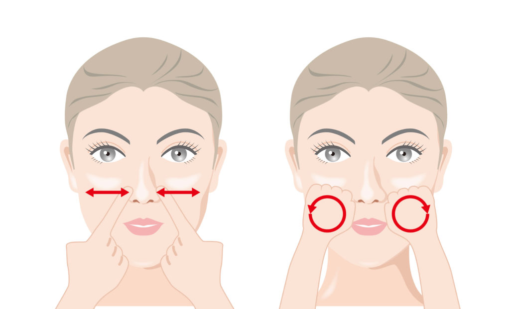 【ほうれい線を消す】小鼻の横や頬周りのコリをほぐす